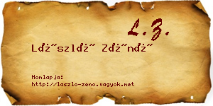 László Zénó névjegykártya